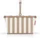 Reisenthel carrybag boodschappenmand maat xs - 5l - summerstripes coffee zand