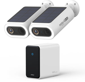 Aosu 4k solarcam p1 max - 2 beveiligingscamera's - gezichtsherkenning - zonne-energie - 2-weg audio