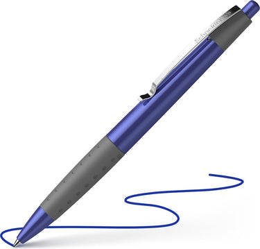 Schneider schrijfwaren schneider balpen - loox - softgrip - penpunt m - blauw - s-135503