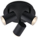Briloner leuchten banyo badkamerlamp, 5 w, ip44, zwart, metaal-kunststof, incl., 3x gu10, ø 11,2 cm