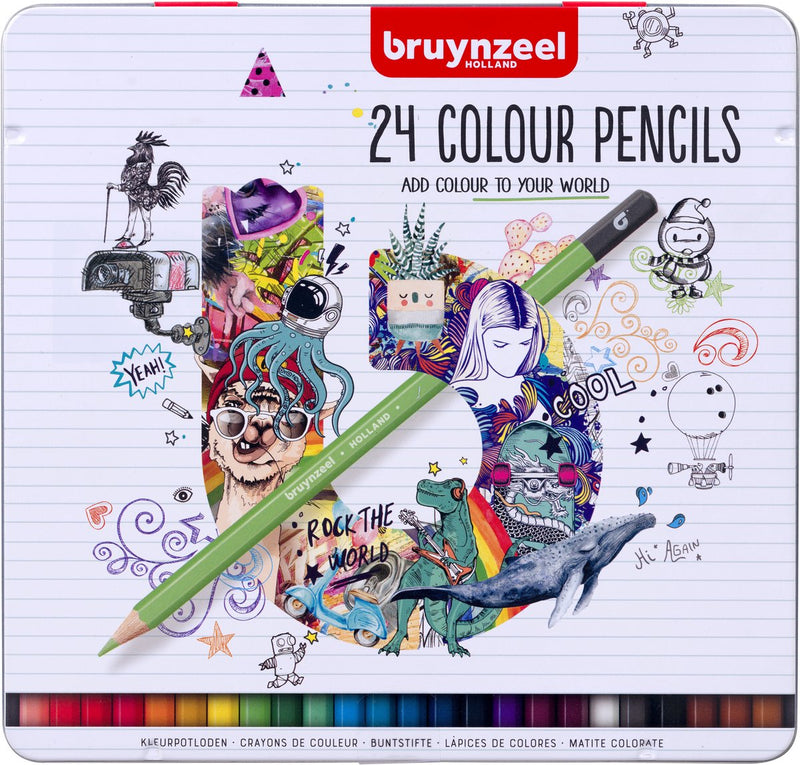 Load image into Gallery viewer, Bruynzeel kleurpotloden blik | 24 kleuren
