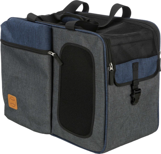 Trixie tara honden rugzak - grijs blauw - tot 7 kg - 25 x 38 x 50 cm