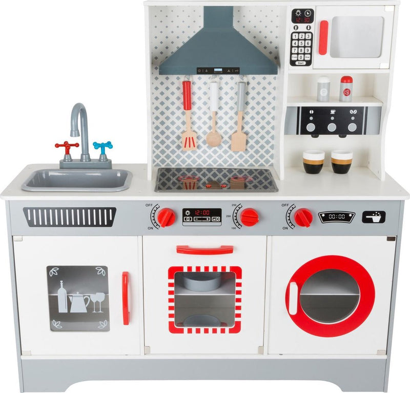 Afbeelding laden in galerijviewer, Small foot - houten speelkeuken met wasmachine, 12dlg.
