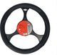 Carpoint stuurhoes auto - pu leer zwart - voor sturen met een diameter van 37-39 cm