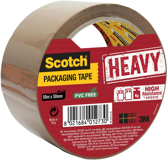 Scotch hv5050sb verpakkingstape - 50m x 50mm - 1 stuks - bruin