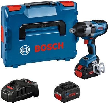 Bosch professional gds 18v-1050 h slagmoeraanzetter - biturbo - met 2x 18v accu's (8.0 ah) en lader