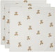 Jollein hydrofiele doek small 70x70cm teddy bear - 3 stuks