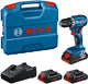 Bosch professional gsr 18v-45 - accu schroefboormachine 18v procore 4.0ah in l-case