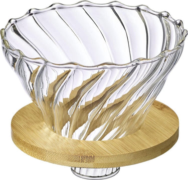 Westmark glazen koffiefilter brasilia – hoogwaardig filter voor handgefilterde koffie met de opgietmethode – glas, bamboe, bpa-vrij