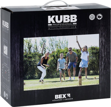 Bex kubb pro rubberhout met rode koning