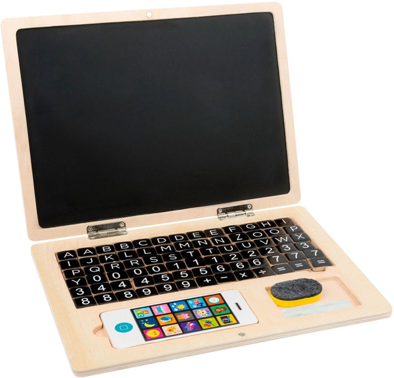 Load image into Gallery viewer, Small foot - houten laptop met magneetbord
