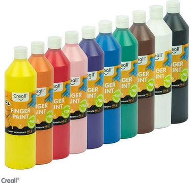 Creall vingerverf - 10 x 750gram assorti