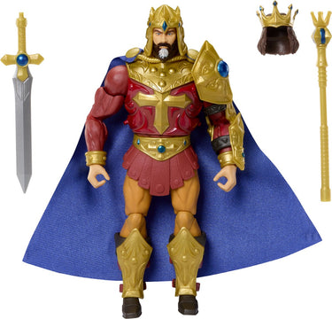 Mattel masters of the universe: new eternia masterverse action figure king randor 18 cm action figuur