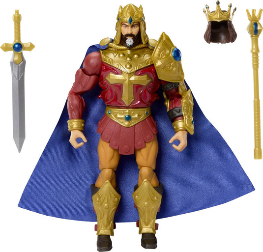 Mattel masters of the universe: new eternia masterverse action figure king randor 18 cm action figuur