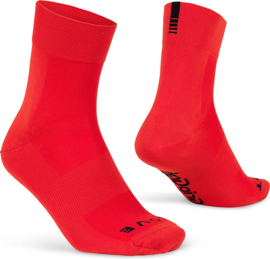 Gripgrab - lightweight sl performance zomer fietssokken 1 paar coolmax wielersport sokken regular cut - rood - unisex - maat s (38-41)