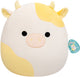 Jazwares squishmallows - large plush (bodie - yellow spotted cow) - 40cm plush