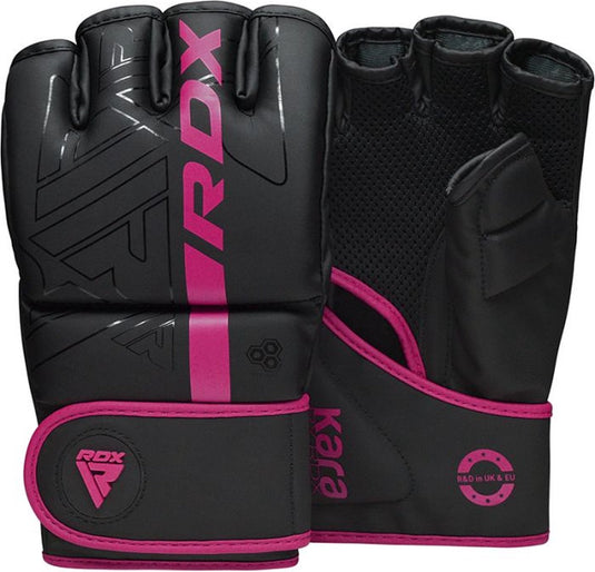 Rdx sports - f6 kara - bokshandschoenen - mma gloves - training - vechtsporthandschoenen - boksen - roze - mat - maat s