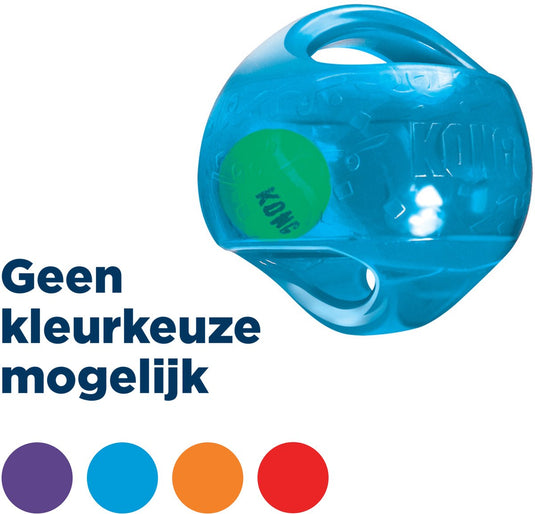 Kong jumbler ball - assorti kleur - m l - honden speelgoed - ø14 cm