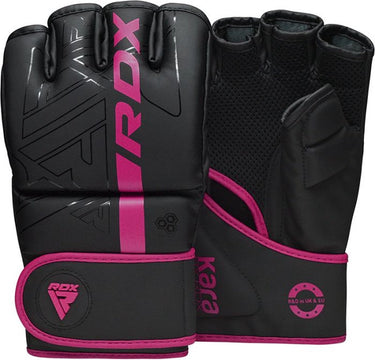 Rdx sports - f6 kara - bokshandschoenen - mma gloves - training - vechtsporthandschoenen - boksen - roze - mat - maat l