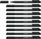 Stabilo pointmax - hardtip fineliner 0,8 mm - nylon punt - zwart - doos 10 stuks