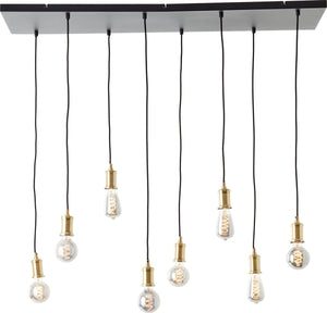 Brilliant darcia - hanglamp - e27 max 8x60w - zwart
