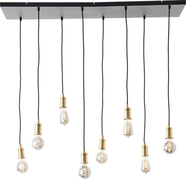 Brilliant darcia - hanglamp - e27 max 8x60w - zwart