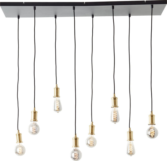 Brilliant darcia - hanglamp - e27 max 8x60w - zwart