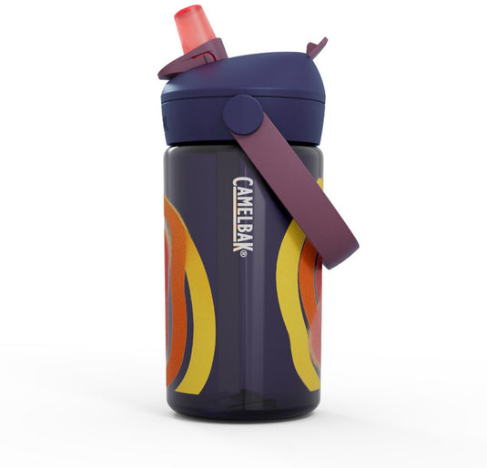 Camelbak thrive flip straw drinkfles kids - 400 ml - met rietje - waterfles - blauw (cyclone)