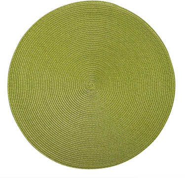 Westmark set van 4 placemats, ø 38 cm, polypropyleen, groen, saleen-collectie: circle