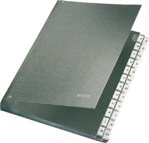Leitz bureaumap karton - a-z tabs - a4 - zwart