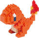Bandai - nanoblock - charmander - pokémon - mini brick figuur - bouwset - pixel charmander pokémon figuur kit - nbpm002