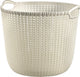 Curver knit opbergmand - rond - 30 liter - wit