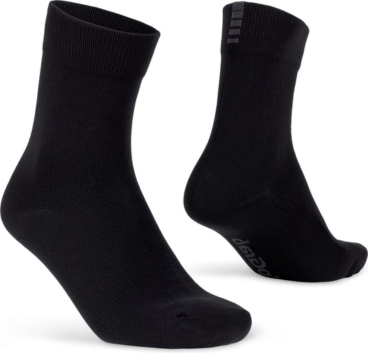 Gripgrab - lightweight waterproof lente herfst fietssokken winter sokken wielersport - zwart - unisex - maat xl