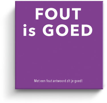 Tactic fout is goed! – partyspel – kaartspel – geef het foute antwoord – vanaf 15 jaar – 2 tot 6 spelers