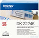Brother dk-22246 - papier - zwart op wit - rol (10,3 cm x 30,48 m) 1 rol(len) doorlopende etiketten - voor ql-1050, ql-1060n, ql-1100