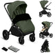 Lionelo mika plus kinderwagen - all-terrain wielen - lichtgewicht - verstelbare zitting - xxl kap met upf 50+ - compact opvouwbaar - inclusief accessoires