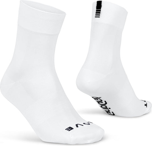Gripgrab - lightweight sl performance zomer fietssokken 1 paar coolmax wielersport sokken regular cut - wit - unisex - maat s (38-41)