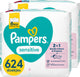 Pampers sensitive babydoekjes - parfumvrij - 12 x 52 babydoekjes