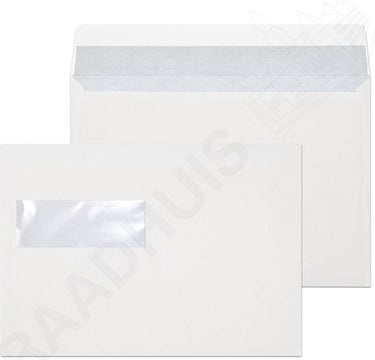 Raadhuis dienstenvelop c5 - 162x229mm - venster links - met plakstrip - wit - 100 stuks - envelop - rd-402560-100