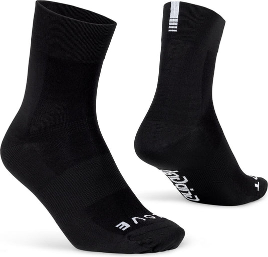 Gripgrab - lightweight sl performance zomer fietssokken 1 paar coolmax wielersport sokken regular cut - zwart - unisex - maat m (41-44)
