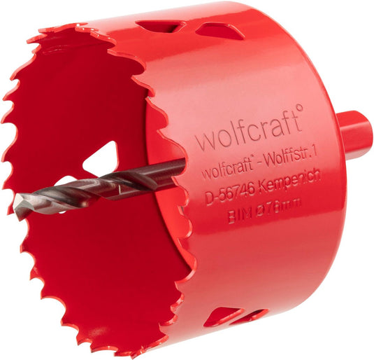 Wolfcraft - gatenzaag 76mm - bim gatenboor 76 mm - gatzaag - 5494000