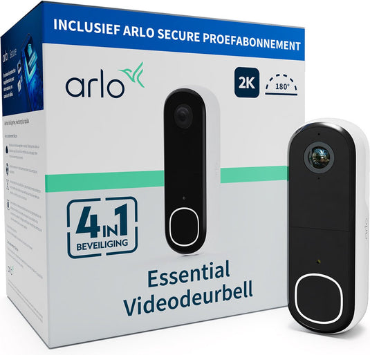 Arlo videodeurbel avd4001-100eus wit batterij