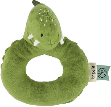 Trixie rammelaar â€“ mr. dino â€“ zacht baby speelgoed met knispergeluid â€“ sensorisch speelgoed â€“ vanaf 3 maanden