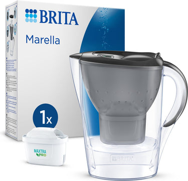 Brita - waterfilterkan - marella cool - 2,4l - grijs - incl. 1 maxtra pro all-in-1 waterfilterpatroon