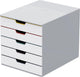 Durable ladenkast varicolor® mix 5 - wit meerkleurig - 5 laden - a4