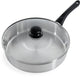 Bk bold hapjespan 28cm met deksel - 3.8l - zonder pfas-vrije antikleeflaag - hapjespan inductie - hapjespan rvs - ovenbestendig tot 160° - koelgreep - met glazen deksel - zilver