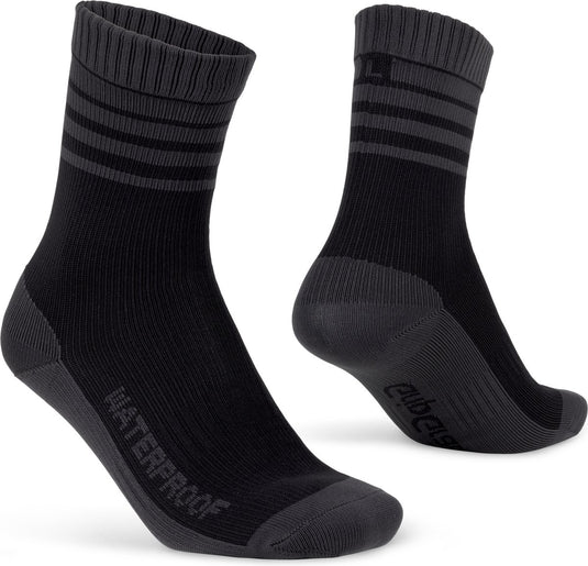 Gripgrab - merino-lined waterproof winter fietssokken gevoerd met merinowol - zwart - unisex - maat m