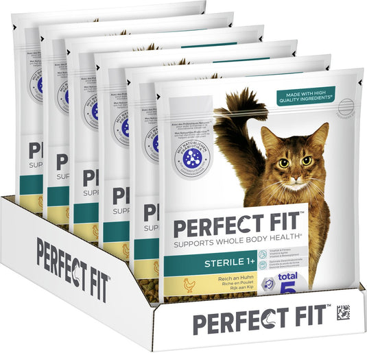 Perfect fit kattenbrokken - steriel adult - kip - 6x750g