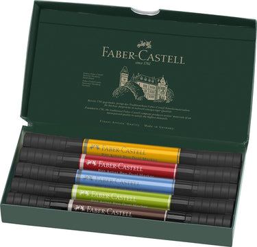 Faber-castell tekenstift - pitt artist pen - duo marker - 5 stuks - fc-162005