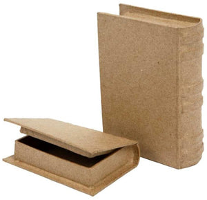 Creativ company cc papier maché boeken set 2 stuks